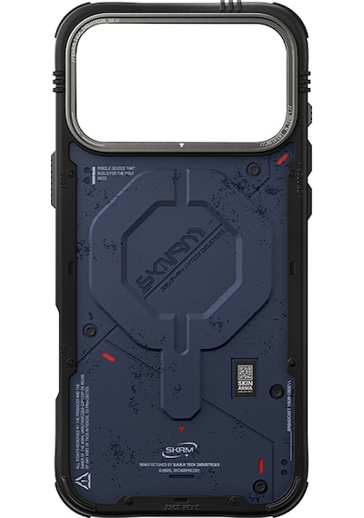 Apple Uyumlu iPhone 17 Pro Max  Kılıf M-safe Şarj Özellikli Airbag Tasarımlı Skinarma Vigor Kapak Mavi Mavi
