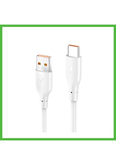 Vaveni Konfulon Dc65 Usb To Type-c 1m 3.0a Hızlı Şarj Kablo - Beyaz Arz