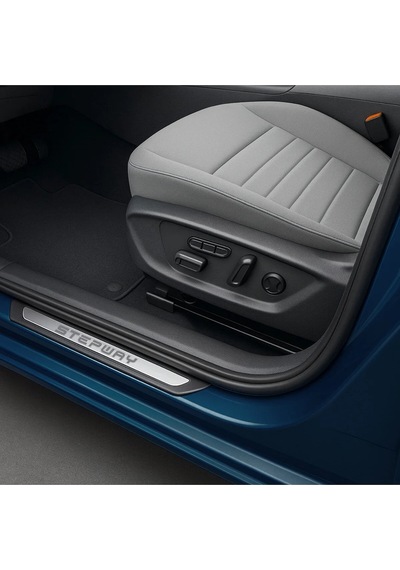 Dacia Sandero Stepway 2012 2019 Uyumlu Krom Kapı Eşiği 4 Parça Paslanmaz Çelik Abs Çerçeve