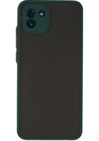 Gld-spt- Newface Samsung Uyumlu Galaxy A03 Kılıf Montreal Silikon Kapak - Yeşil
