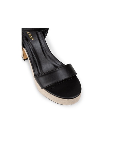 Deery Siyah Platform Topuk Kadın Sandalet - K1040zsyhm01 Siyah