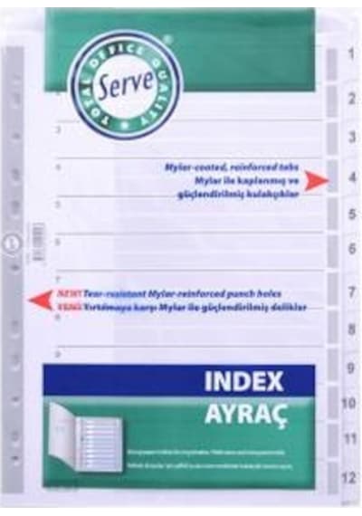 Serve Sv-5325 1-12 Rakamlı Ayraç