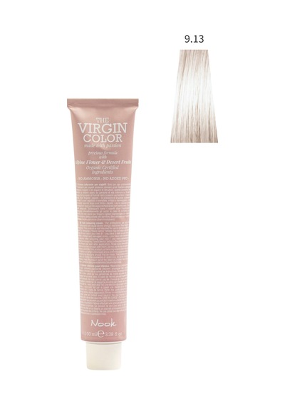 Nook Virgin Color Profesyonel Saç Boyası 100ml-bej Sarışın/soğuk Bebek Sarısı 9.13 -beıge Açık Bej Sarı
