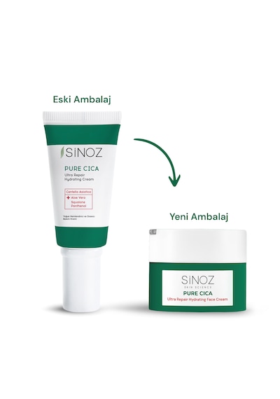 Sinoz Pure Cica Tahriş Olmuş Hasarlı Ciltlere Özel Bakım Kremi 50 ML