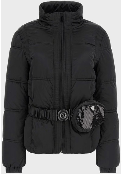 Guess Çıkarılabilir Bel Çantalı Şişme Mont Çok Renkli