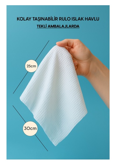 Rolox Spa - 50 Paket - Rahatlatıcı Ve Hijyenik Islak Havlu