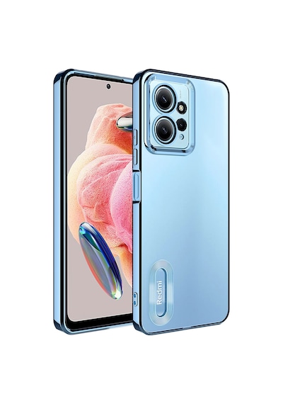 Redmi Note 12 4g Kılıf Kamera Korumalı Logo Gösteren Omega Kapak - Sierra Ma Sierra Mavi Sierra Mavi