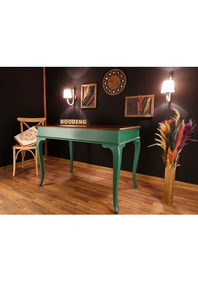 Wooding-Mobilya Wooding 100 Cm Masif Yeşil Ceviz Yemek Masası