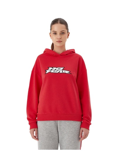 Kadın No Fear Sweatshirt Nfr-w500154 Kırmızı
