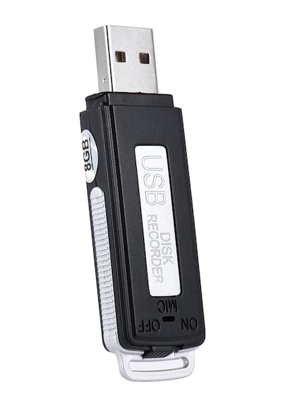 Kingboss KB-II 8 GB USB Flash Disk Ses Kayıt Cihazı Siyah