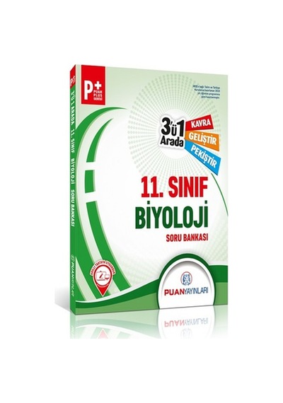 Puan Yayınları 11. Sınıf Biyoloji 3'Ü 1 Arada Soru Bankası