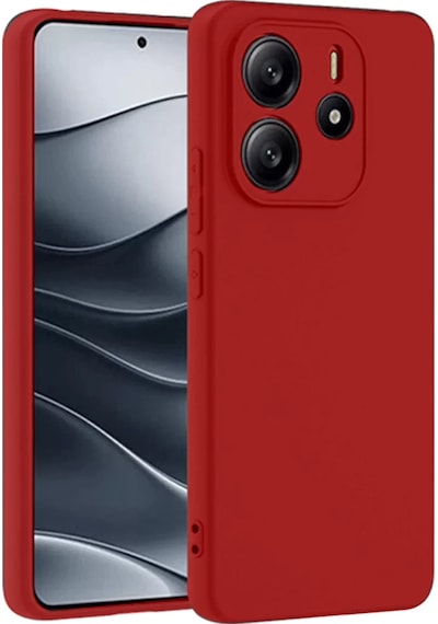 Newface Xiaomi Redmi Note 14 4g Kılıf First Silikon - Kırmızı