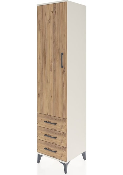 Hyperion Dolap 4 Raflı 3 Çekmeceli Tek Kapaklı 44x44x195 Ayta... Aytaşı