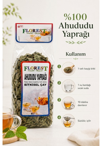 Ahududu Yaprağı Bitkisel Çay 25 Gr %100 Ahududu Yaprağı Kurutulmuş Bitki Çayı - 890415302