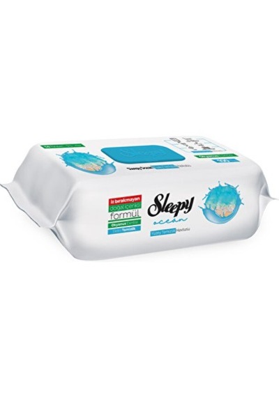 Şeylişeyler - Sleepy Okyanus Yüzey Temizlik Havlusu 100 Yaprak 3 Paket beyaz