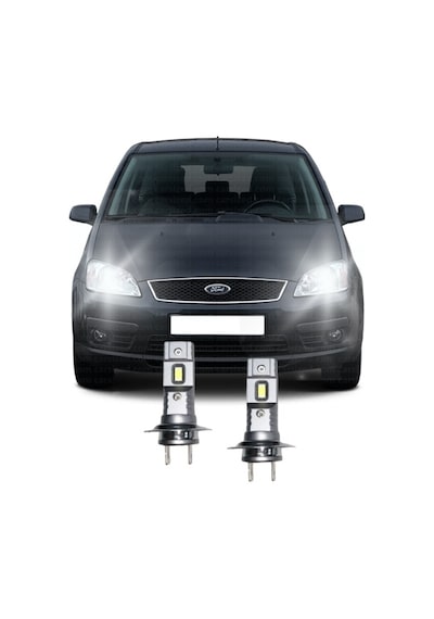 Ford C-max 2003-2010 Led Kısa Far Ampulü H7 Mini Led 2'li Set