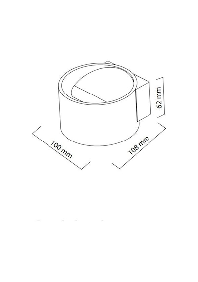 Horoz Sisam Led Duvar Aplik 8W 4200K Siyah Kasa Siyah