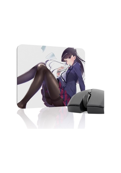 Komi Can't Communicate Dikişli Kauçuk Oyuncu Mousepad V5 - 22x18 Gaming Mouse Pad