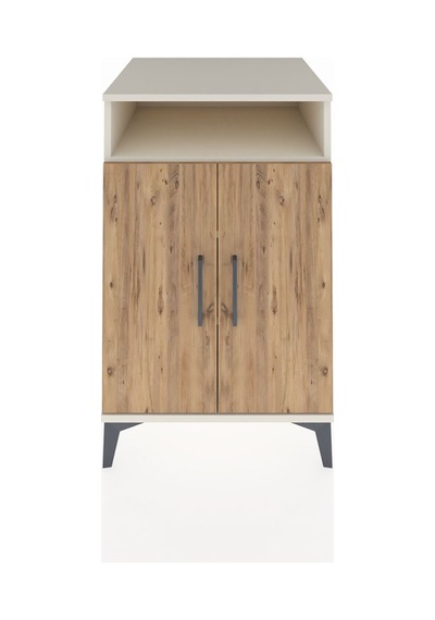 Kronos Komodin 3 Raflı 2 Kapaklı 60x59x96 Aytaşı-çam Aytaşı