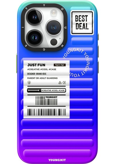 Apple Uyumlu iPhone 15 Pro Max Kılıf Youngkit The Secret Color Serisi Kapak Yeşil