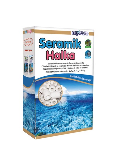 Aquawe Akvaryum Seramik Halka Filtre Malzemesi 350 Gr Biyolojik Filtrasyon Bakteri Yatağı