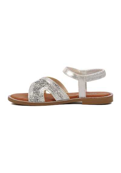 Gümüş Kadın Düz Sandalet 286069 Z Gümüş