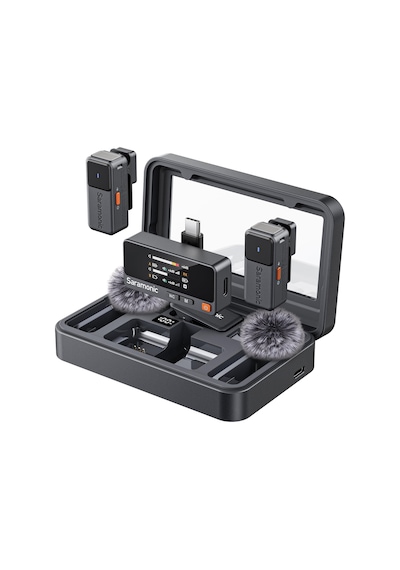 Saramonic Air Kablosuz Yaka Mikrofonu, Usb-c İle - 48khz/24bit, 90db Snr, Apple Uyumlu iPhone 15/16 Serisi İçin Mikrofonlu Cep Telefonu, Şarj Kutusu Ve Uygulama Kontrolü İle, 300 M Menzil, Mini Klipsli Mikrofon Saramonic Air Kablosuz Yaka Mikrofonu, Usb-c İle - 48khz/24bit, 90db Snr, Apple Uyumlu iPhone 15/16 Serisi İçin Mikrofonlu Cep Telefonu, Şarj Kutusu Ve Uygulama Kontrolü İle, 300 M Menzil, Mini Klipsli Mikrofon