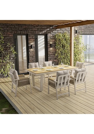 Artemis Plus Bahçe Balkon Masa Takımı Krem Artemis Plus Bahçe Balkon Masa Takımı Krem