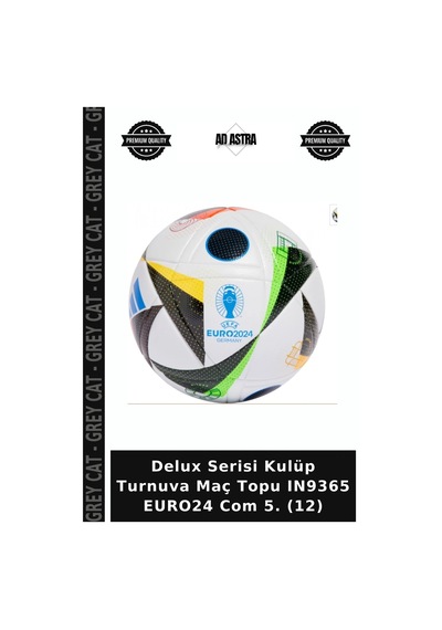 Delux Serisi Kulüp Turnuva Maç Topu In9365 Euro24 Com 5. 12 Çok Renkli
