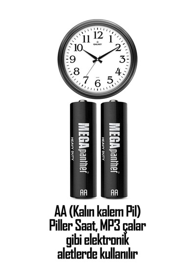 24lü Set 12 Aa + 12 Aaa İnce Ve Kalın Kalem Pil Kumanda Pili Saat Pili Zn-c 1.5v