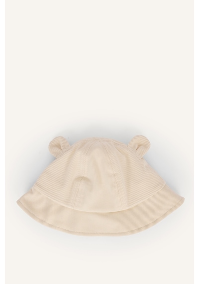 Defacto Kulak Aplikeli Fitilli Kadife Bucket Şapka Kız Bebek I1108a526wnbg303 Bej-bg303