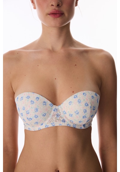 Penti Kırık Beyaz Pop Up Destekli Floral Lace Dantel Sütyen