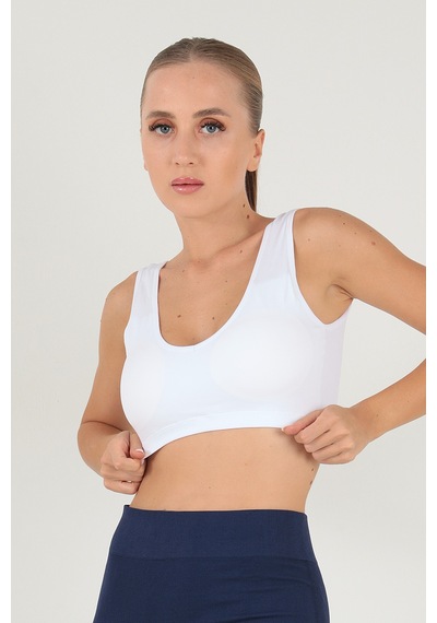Doremi Seamless Kaplı Spor Büstiyer Beyaz-s-m BEYAZ Beyaz