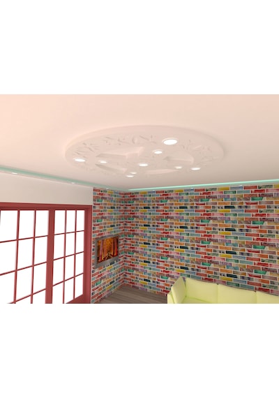 Motifpiyer Motifli Tavan Göbegi Led Spotlu Tmg -53-Cap 160cm