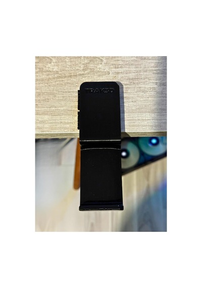 Trak3d Siyah Premium Asılabilir Kulaklık Standı-kalın Masalar İçin İdeal, Sağlam Kaydırmaz Keçeli, Ergonomik Masaüstü Askı, Shadow Edition Long