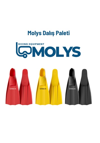 Molys Dalış Paleti Yüzücü Paleti Güçlü Itiş, Hafif Ve Konforlu Kullanım Siyah