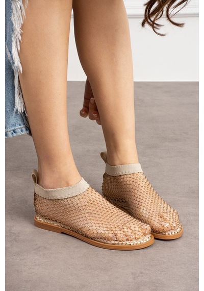 Dabab Shoes Kadın Bej File Taş Detaylı Lastikli Oliva Model Düz Taban Terlik Sandalet Dabab Shoes Kadın Bej File Taş Detaylı Lastikli Oliva Model Düz Taban Terlik Sandalet