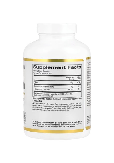 California Gold Nutrition Colostrum 240 Veggie Capsul.abd Men...