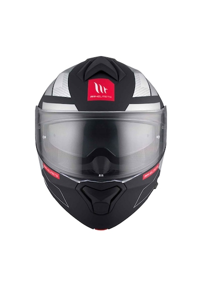 Mt Genesis Sv Talo B2 Mat Çene Açılır Kask Siyah - Beyaz