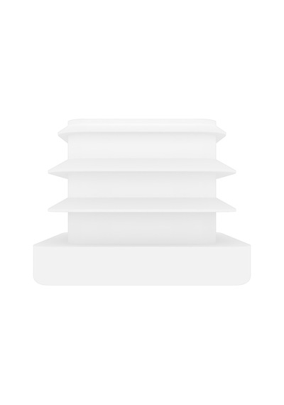 Cateksss 25x25 Mm Profil İçin Kademeli İçe Geçme Profil Tapası, Profil Kapak, Profil Tapa Beyaz - 44 Lü Paket