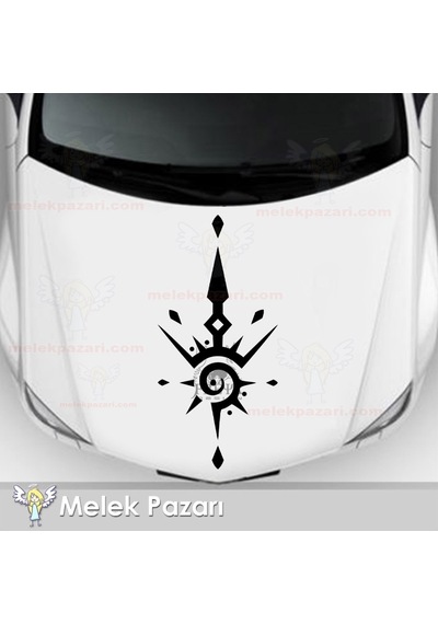 Tribal Kaput, Gövde Oto Sticker, Araba Stickerı