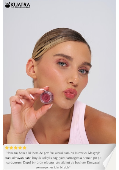 Kuatra Pink Begonia Nemlendirici Işıltı Veren Balm 7 ML