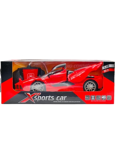 Uzaktan Kumandalı Işıklı Spor Araba - 1:16 Büyük Boy Açılır Kapı Ve Bagajlı Oyuncak Araba Kırmızı Ferrari