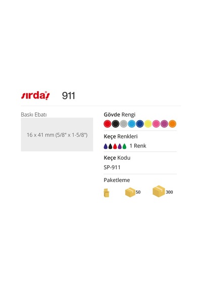 Sırdaş 911 Kaşe & Mühür Şirket Ve İsim Kaşesi