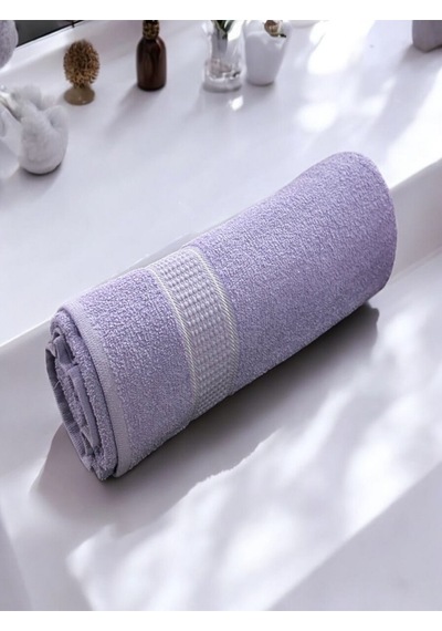 Büyük Boy Banyo Havlusu, Duş Havlusu, Tek Silgi 95 X 145cm Lila