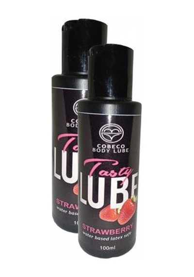 Cobeco Strawberry Tasty Lube 100ml Su Bazlı Çilek Aromalı 2 Adet