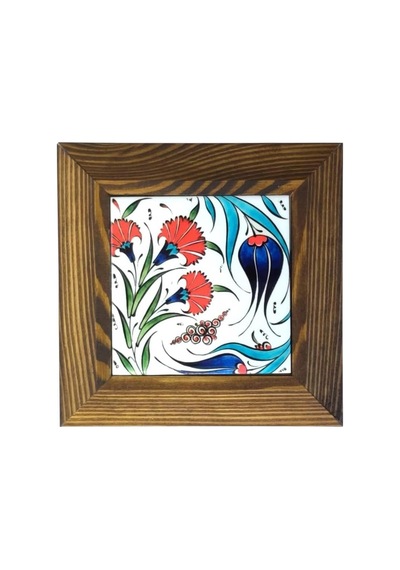 Ahşap Çerçeveli Dekoratif Seramik Tablo. Srmk-2024124