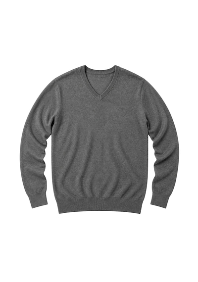 Battalmoda Erkek Büyük Beden Füme V Yaka Pamuklu Kazak 3xl-4xl-5xl-6xl