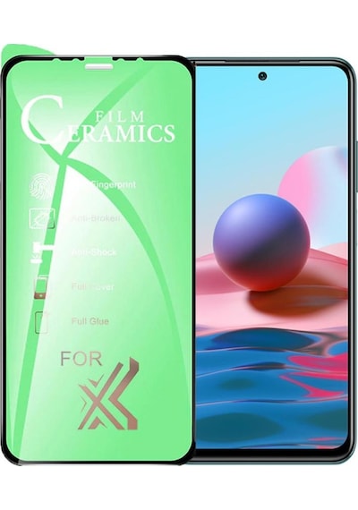 Logis Redmi Note 10 Pro 9d Seramik Tam Kaplayan Ekran Koruyucu Cam