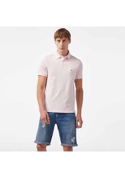 Tommy Hilfiger Erkek Pembe Polo-13163 Pembe